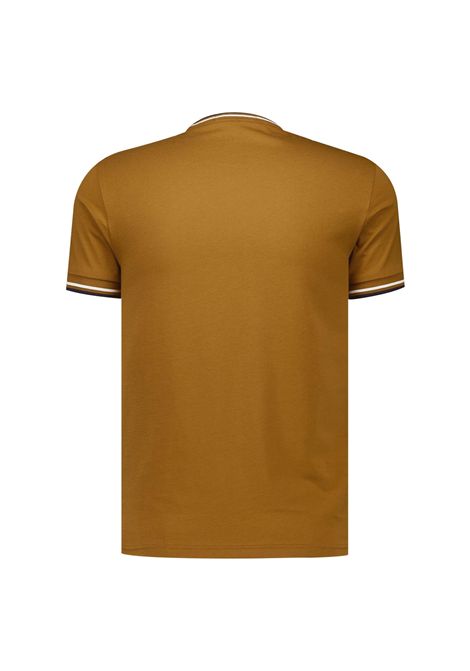Fred Perry Twin Tipped Tee Dark Caramel Men FRED PERRY | T-shirt | M1588V-V46